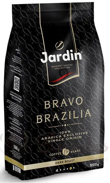 Jardin Bravo Brazilia 1 кг кофе в зернах пакет
