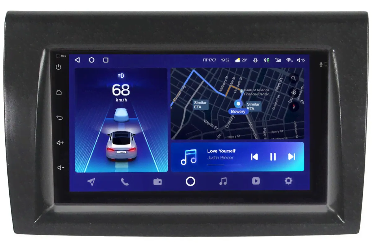 Головное устройство в штатное место 2 din Fiat Bravo II 2007-2014 Teyes CC2 PLUS 7 дюймов 3/32 RP-FTBRB-88 на Android 10 (4G-SIM, DSP)