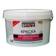 Краска акрил для деревьев и кустар BRAVO 3кг 4шт/уп Гудь
