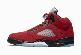 Кроссовки высокие Nike Air Jordan 5 Retro "toro bravo" 2021 Red (Красные)