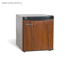 Холодильник Bravo XR-51WD, однокамерный, класс А+, 50 л, DeFrosf, цвет тёмное дерево