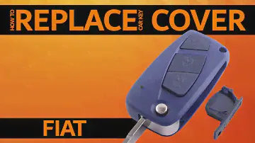 FIAT - How to replace car key cover