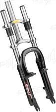Вилка 20" амортизационная, ZOOM BRAVO-381DH, ход 40мм, 1-1/8", безрезьбовая