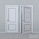 Шпонированные двери Bravo Simple цвет Anegri Veralinga - Двери - 3D модель